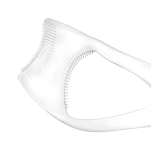 Close-up of a white Lash Guard & Comb | Tweezerman designed for safe eyelash curling and precise separation, enhancing eyelash care and styling.