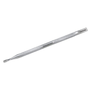 Pushy & Nail Cleaner | Tweezerman stainless steel nail tool with textured grip for precise cuticle pushing and nail cleaning in personal skincare and body care routines.