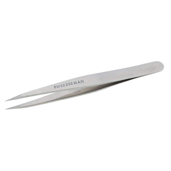 Point Classic Tweezer | Tweezerman with precision fine pointed tips designed for accurate hair removal and skincare grooming tasks.