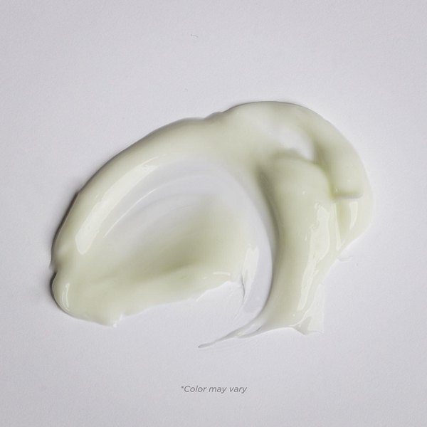Smooth, creamy texture of Dry Skin Balm | Alchimie Forever displayed on a white background, highlighting its nourishing skincare properties.