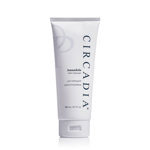 Tube of Amandola Milk Cleanser | Circadia in white packaging with minimalist design, ideal for gentle skincare cleansing and daily facial care.