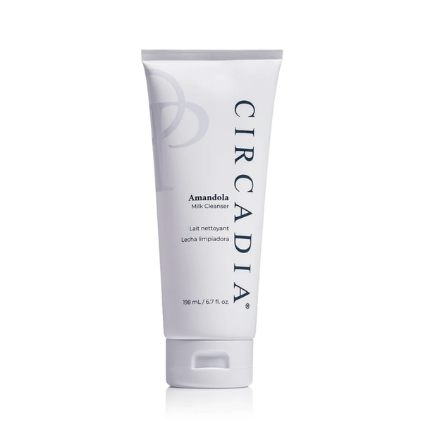 Tube of Amandola Milk Cleanser | Circadia in white packaging with minimalist design, ideal for gentle skincare cleansing and daily facial care.