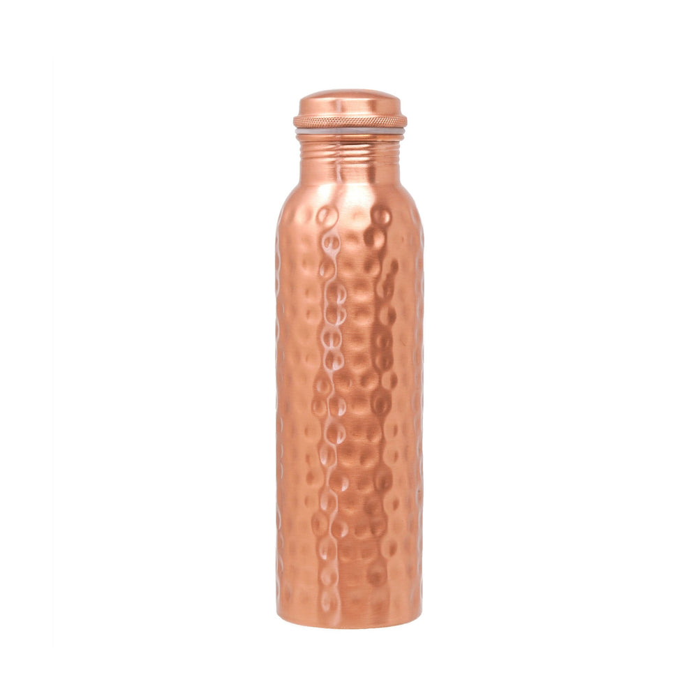 Hammered Copper Bottle (24oz) | Lucky Owl