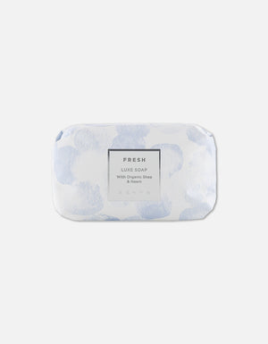 Luxe Soap Bar | Zents wrapped in elegant packaging featuring organic shea and neem for gentle skincare and a fresh, natural cleansing experience.