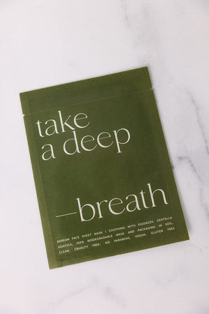Korean Sheet Mask - Take a Deep Breath | Lucky Owl