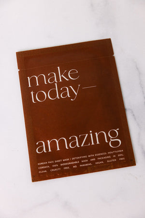 Korean Sheet Mask - Make Today Amazing | Lucky Owl
