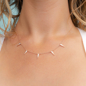 DISCONTINUED - Ragged Point Station Necklace | Little Sparkles