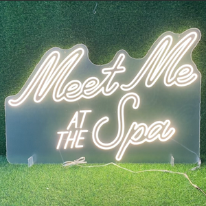 Meet Me at the Spa Neon Sign | Live Love Spa