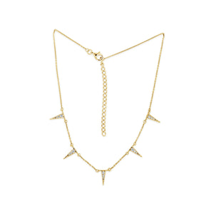 DISCONTINUED - Ragged Point Station Necklace | Little Sparkles