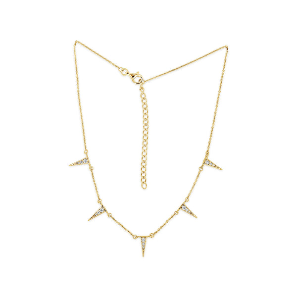 DISCONTINUED - Ragged Point Station Necklace | Little Sparkles
