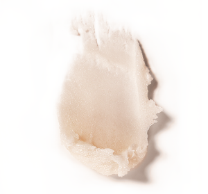Creamy pale beige facial polish texture with fine exfoliating particles from One Fine Day Flawless Face Polish | Farmhouse Fresh skincare product.