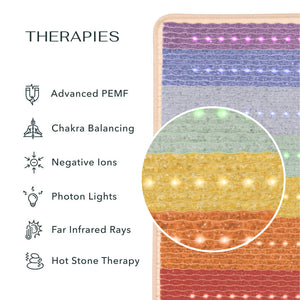 Rainbow Chakra Mat™ Large 7428 Firm - Photon PEMF Inframat Pro® 4th Edition | HealthyLine