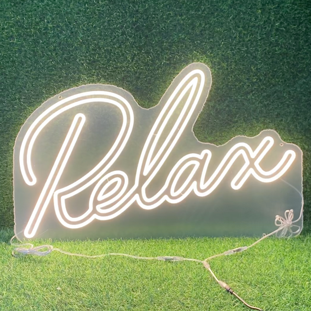 Relax Neon Sign | Live Love Spa