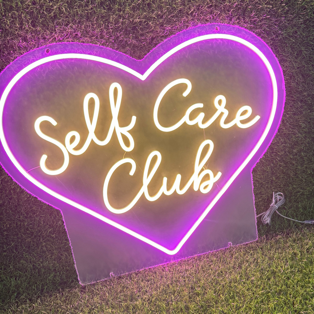Self Care Club Neon Sign | Live Love Spa