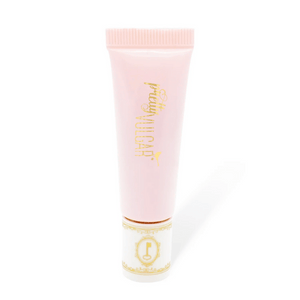Tube of Uncaged Eyeshadow Primer | Pretty Vulgar in soft pink packaging with gold lettering, designed for smooth and long-lasting eyeshadow application.
