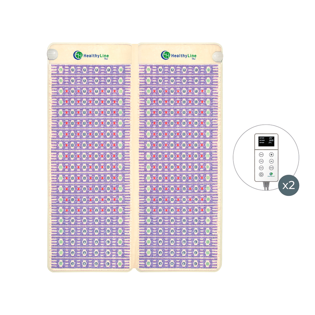 TAJ-Mat™ Queen 8060 Firm - Photon PEMF Split Inframat Pro® | HealthyLi