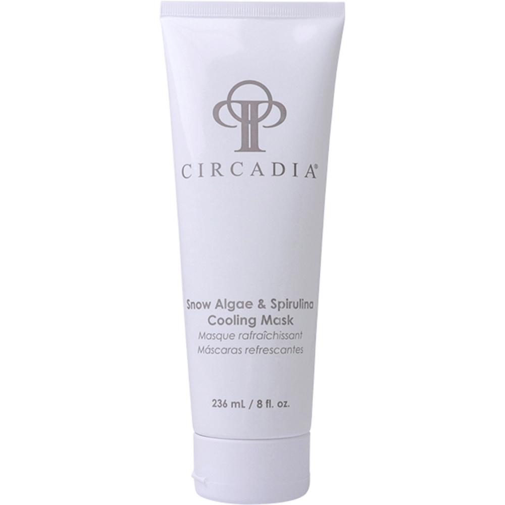 Tube of Snow Algae & Spirulina Cooling Mask (Professional) | Circadia skincare product in white packaging designed for professional use and skin cooling benefits.