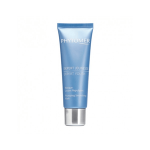 Tube of Expert Youth Mask | Phytomer in light blue packaging with silver cap, designed for skincare and plumping smoothing treatment.