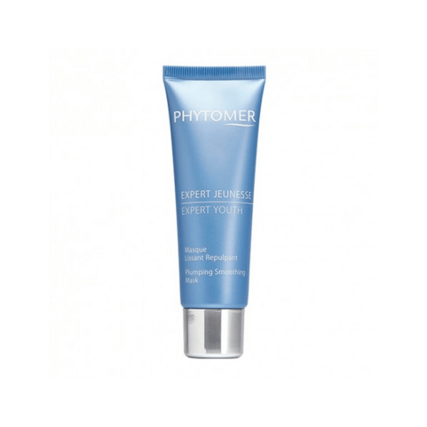 Tube of Expert Youth Mask | Phytomer in light blue packaging with silver cap, designed for skincare and plumping smoothing treatment.