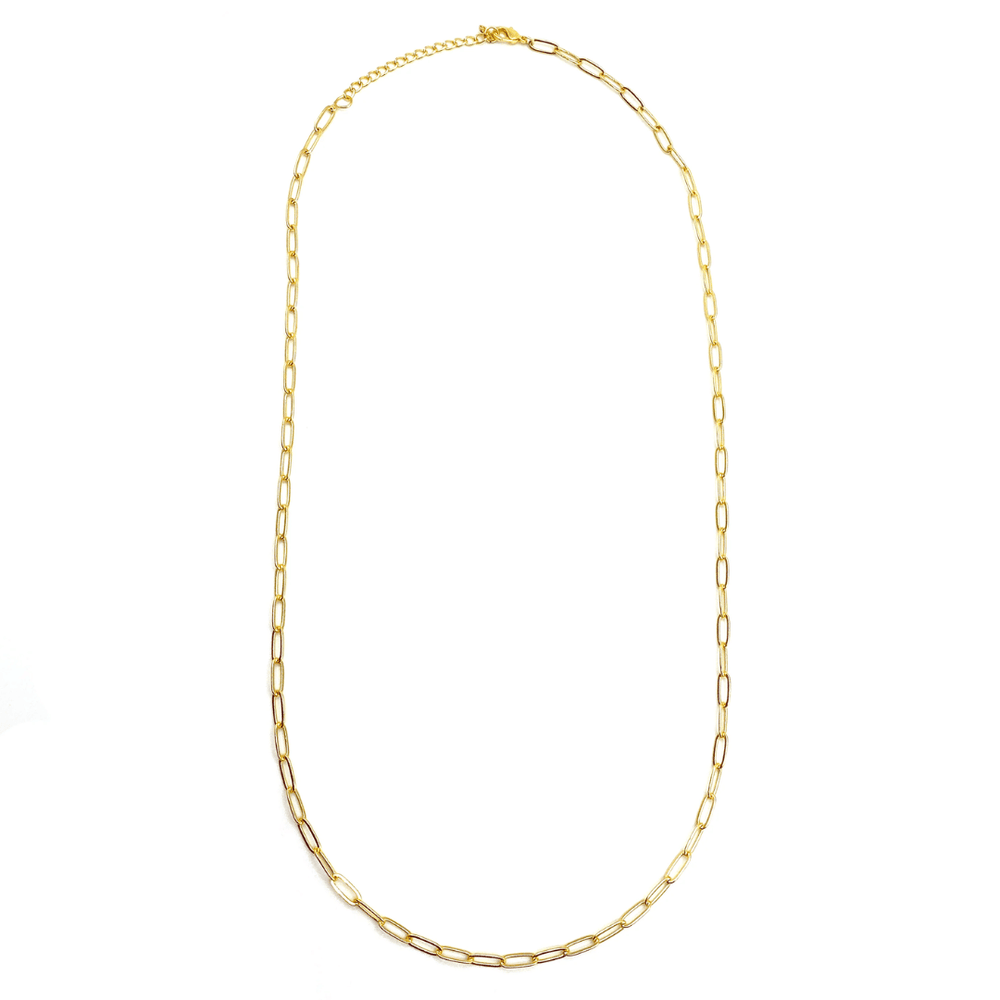 Swing Paperclip Necklace - gold tone | Purpose Jewelry