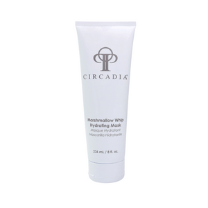 Tube of Marshmallow Whip Hydrating Mask (Professional) | Circadia, a hydrating skincare product in white packaging with gray logo and text, designed for moisturizing and nourishing skin.