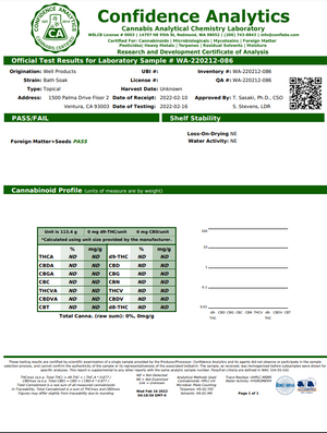 CBD Bath Soak - Travel | WELL
