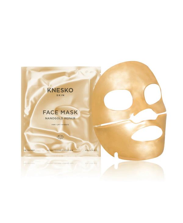 Luxe Bath Ritual Kit | Live Love Spa featuring a radiant gold facial sheet mask and matching packaging designed for skincare rejuvenation and self-care wellness.